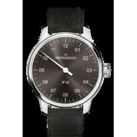 MeisterSinger Watch N. 01 Mens Suede Black