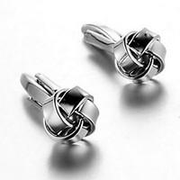 Men\'s Fashion Silver Alloy French Shirt Cufflinks (1-Pair)