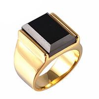 Men\'s Gem / Titanium Steel Vintage Punk Ring Party / Daily / Casual 1pc Statement Rings Christmas Gifts