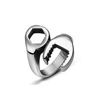 Men\'s Ring Punk Tools 316 Titanium Steel Ring Statement Rings Casual 1pc Silver Rings Fashion Jewelry Christmas Gifts