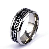 Men\'s Silver Alloy Band Ring