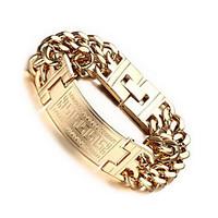 Men\'s Chain Bracelet Stainless Steel Bohemian Handmade Fashion Infinity Gold Silver Jewelry 1pc