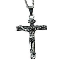 mens pendant necklaces jewelry stainless steel alloy cross unique desi ...