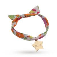 merci maman liberty print yellow gold shine star bracelet