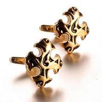 mens fashion gold alloy french shirt cufflinks 1 pair