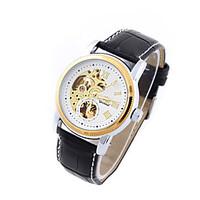 Men\'s Women\'s Unisex Sport Watch Dress Watch Fashion Watch Mechanical Watch Calendar Large Dial Automatic self-winding Genuine Leather