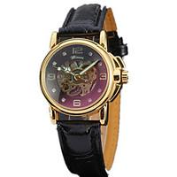 Men\'s Women\'s Unisex Sport Watch Dress Watch Fashion Watch Wrist watch Mechanical Watch Automatic self-winding Genuine Leather BandCharm