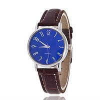 Men\'s Luxury Leather Band Black Blue Case Military Sports Style Watch Jewelry Wrist Watch Cool Watch Unique Watch