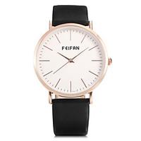 mens fashion quartz watch contracted dial leather band vintage casual