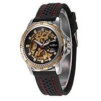 Men\'s Women\'s Unisex Sport Watch Fashion Watch Wrist watch Mechanical Watch Automatic self-winding Calendar Genuine Leather BandVintage