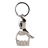 Metal Silver Palm Keychain with Bottle Opener