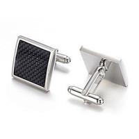 mens fashion black face alloy french shirt cufflinks 1 pair