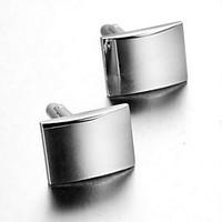 mens fashion simple silver alloy french shirt cufflinks 1 pair christm ...