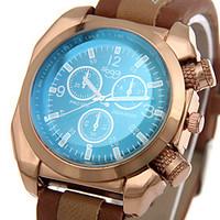 Men\'s Sport Watch Military Watch Fashion Watch Wrist watch / Quartz Leather Band Cool Casual Black Brown