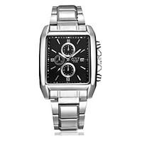 Men\'s Sport Watch Wrist watch Calendar Water Resistant / Water Proof Casual Watch Quartz Stainless Steel Band Silver