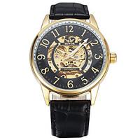Men\'s Women\'s Unisex Sport Watch Fashion Watch Wrist watch Mechanical Watch Mechanical manual-winding Genuine Leather BandVintage Casual