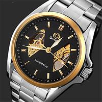 Men\'s Fashion Watch Quartz Stainless Steel Band Casual Silver