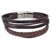 mens leather bracelet wrap bracelet jewelry natural fashion leather al ...