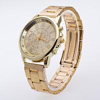 mens the new light gold watch case fake eyes roman digital scale vinta ...