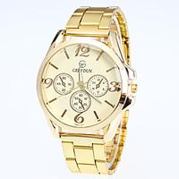 mens fashion watch wrist watch quartz alloy band casual gold brand