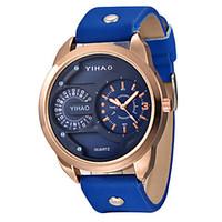 Men\'s Sport Watch Fashion Watch Quartz Leather Band Blue