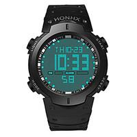 mens sport watch digital watch chinese digital silicone band black