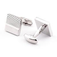 Men\'s Fashion Silver Alloy French Shirt Cufflinks (1-Pair)