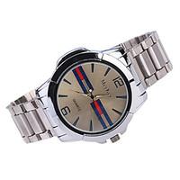 Men\'s Wrist watch Quartz Alloy Band Casual Silver