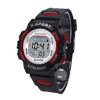 Men\'s Sport Watch Digital Watch Chinese Digital Silicone Band Black