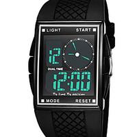 Men\'s Sport Watch Fashion Watch Wrist watch Digital Watch Digital LED Water Resistant / Water Proof Dual Time Zones Alarm Rubber BandCool