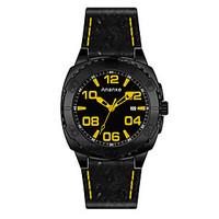 Men\'s Sport Watch Fashion Watch Chinese Quartz Leather Band Casual Black