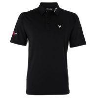 Mens Solid Interlock Polo Shirt 2015 - Caviar