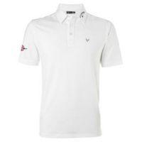 Mens Stretch Solid Polo Shirt 2015 - White