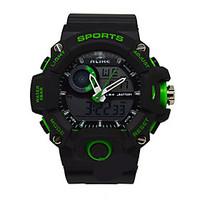 mens sport watch digital watch quartz rubber band black