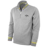 Mens 1/4 Zip Heathered Mid Weigh...