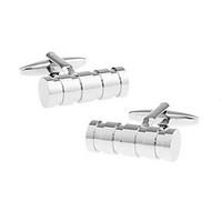 Men\'s Fashion Silver Alloy French Shirt Cufflinks (1-Pair)