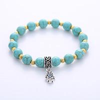 Men\'s Women\'s Strand Bracelet Hologram Bracelet Yoga Bracelet Turquoise Alloy Birthstones Fashion Gold Silver Jewelry 1pc