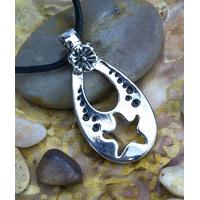 Metal Tear Shaped Starfish Necklace