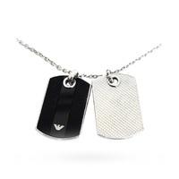 Mens Stainless Steel Dog-Tag Necklace