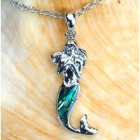 Metal Paua Shell Mermaid Necklace