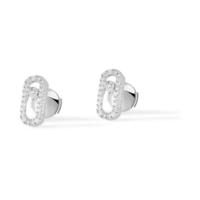 messika 18ct white gold move classique diamond earrings