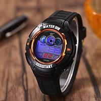 Men\'s Sport Watch Wrist watch Digital Watch Digital Silicone Band Black