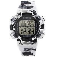 mens sport watch digital watch chinese digital silicone band black