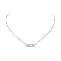 messika 18ct white gold move classique 035ct diamond pave necklace