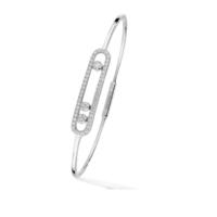 Messika 18ct White Gold Move Classique 0.50ct Pave Bangle