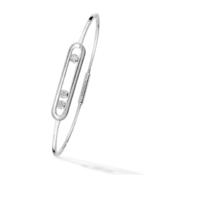 messika 18ct white gold move classique diamond bangle