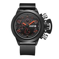 MEGIR 2002 Men\'s Sport Watch Military Fashion Watch Quartz Digital Calendar Chronograph Water Proof Multifunction Wrist Watch