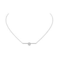 messika 18ct white gold glamazone pave diamond necklace