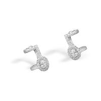 Messika 18ct White Gold Glam\'Azone Diamond Earring Cuff