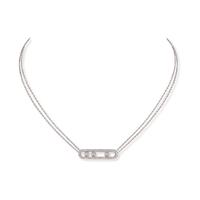 Messika 18ct White Gold Move Classique 0.66ct Diamond Pave Necklace